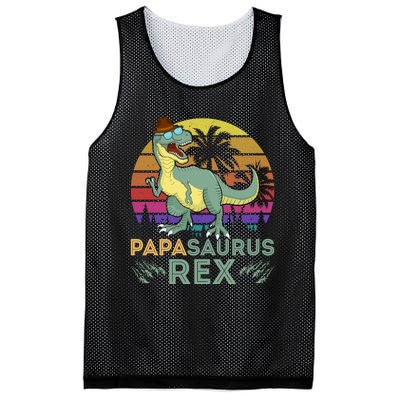 Papasaurus Rex Funny Dad T Mesh Reversible Basketball Jersey Tank