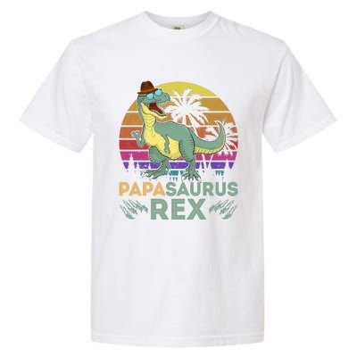 Papasaurus Rex Funny Dad T Garment-Dyed Heavyweight T-Shirt