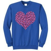 Pink Rose Flower Heargreat Gift Roses Lovers Valentines Day Cute Gift Sweatshirt