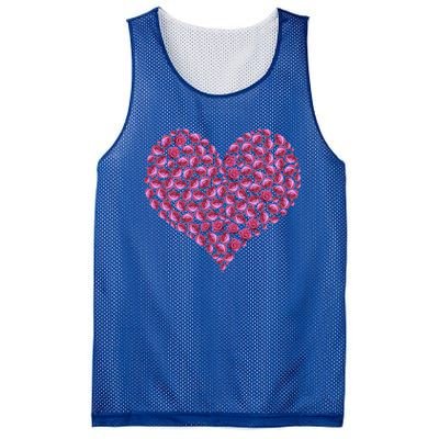 Pink Rose Flower Heargreat Gift Roses Lovers Valentines Day Cute Gift Mesh Reversible Basketball Jersey Tank