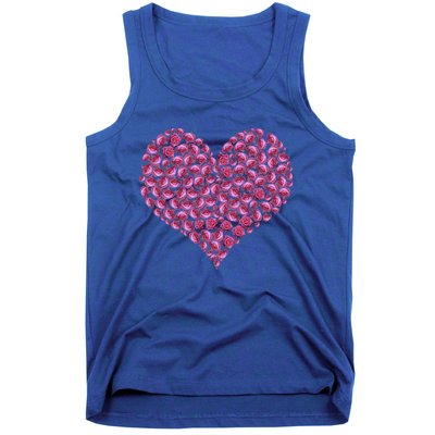 Pink Rose Flower Heargreat Gift Roses Lovers Valentines Day Cute Gift Tank Top