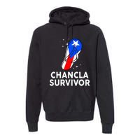 Puerto Rican Flag La Chancla Survivor Rico Hispanic Heritage Premium Hoodie