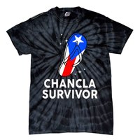 Puerto Rican Flag La Chancla Survivor Rico Hispanic Heritage Tie-Dye T-Shirt