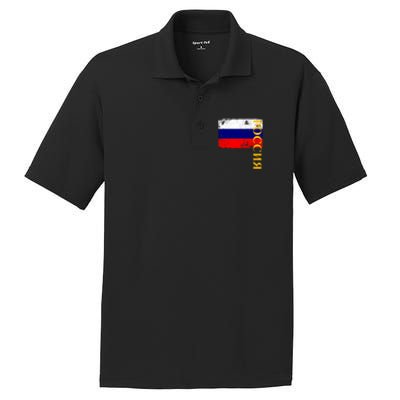 Poccnr Russia Flag PosiCharge RacerMesh Polo