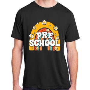 Preschool Rainbow First Day Back To School Teacher Adult ChromaSoft Performance T-Shirt