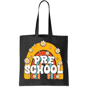 Preschool Rainbow First Day Back To School Teacher Tote Bag