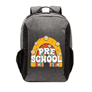 Preschool Rainbow First Day Back To School Teacher Vector Backpack