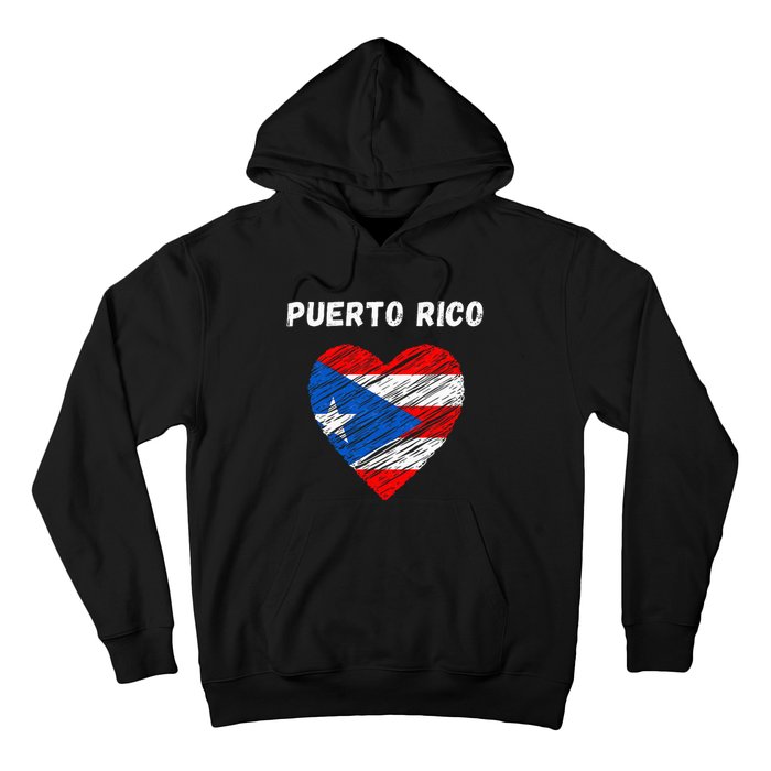 Puerto Rico Flag Holiday Puerto Rico Heart Puerto Rican Flag Hoodie