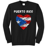 Puerto Rico Flag Holiday Puerto Rico Heart Puerto Rican Flag Sweatshirt