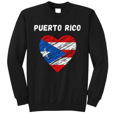 Puerto Rico Flag Holiday Puerto Rico Heart Puerto Rican Flag Sweatshirt