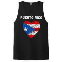 Puerto Rico Flag Holiday Puerto Rico Heart Puerto Rican Flag PosiCharge Competitor Tank