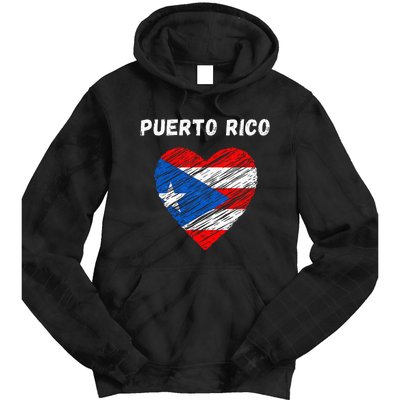 Puerto Rico Flag Holiday Puerto Rico Heart Puerto Rican Flag Tie Dye Hoodie