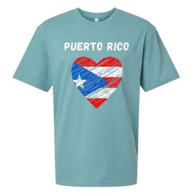 Puerto Rico Flag Holiday Puerto Rico Heart Puerto Rican Flag Sueded Cloud Jersey T-Shirt