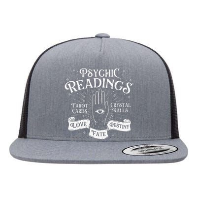 Psychic Readings Fortune Teller Chiromancy Palm Reading Flat Bill Trucker Hat