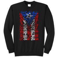 Puerto Rican Flag Towns And Cities Of Puerto Rico Sweatshirt