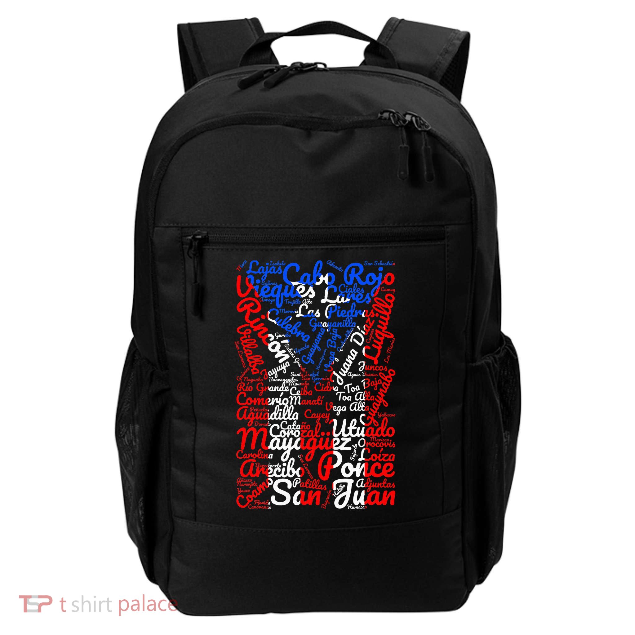 Puerto Rican Flag Towns And Cities Of Puerto Rico Backpack