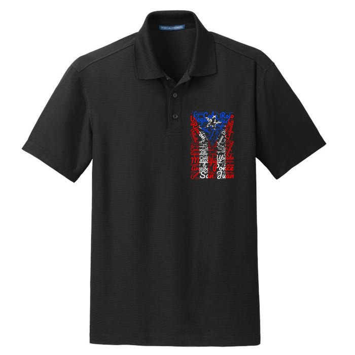 Puerto Rican Flag Towns And Cities Of Puerto Rico Dry Zone Grid Polo