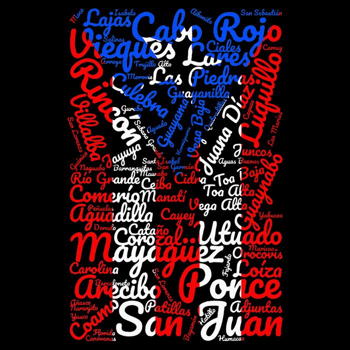 Puerto Rican Flag Towns And Cities Of Puerto Rico 16 in Basic Backpack