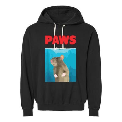 Paws Rat Funny Parody Mouse Lover Gifts Garment-Dyed Fleece Hoodie