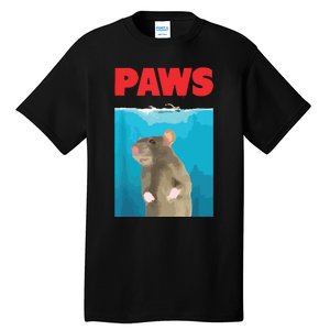 Paws Rat Funny Parody Mouse Lover Gifts Tall T-Shirt