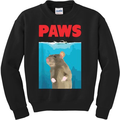 Paws Rat Funny Parody Mouse Lover Gifts Kids Sweatshirt