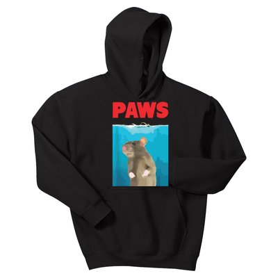 Paws Rat Funny Parody Mouse Lover Gifts Kids Hoodie