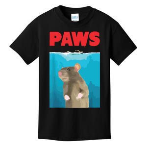 Paws Rat Funny Parody Mouse Lover Gifts Kids T-Shirt