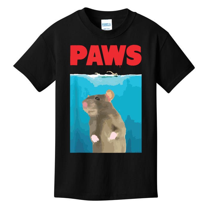 Paws Rat Funny Parody Mouse Lover Gifts Kids T-Shirt