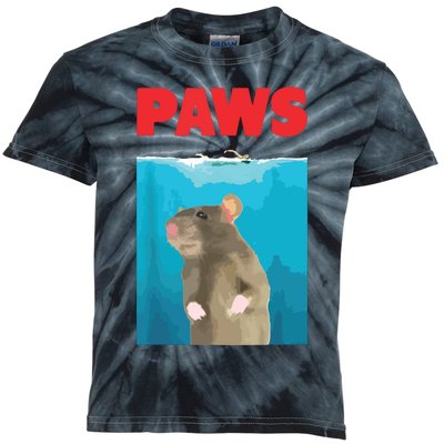 Paws Rat Funny Parody Mouse Lover Gifts Kids Tie-Dye T-Shirt