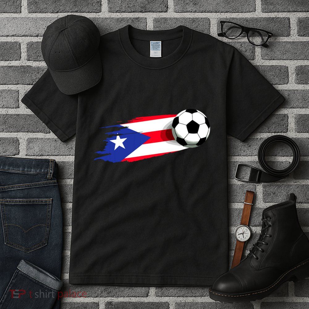 Puerto Rico Flag Jersey Puerto Rico Soccer Team Puerto Rico Tall T-Shirt
