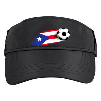 Puerto Rico Flag Jersey Puerto Rico Soccer Team Puerto Rico Adult Drive Performance Visor