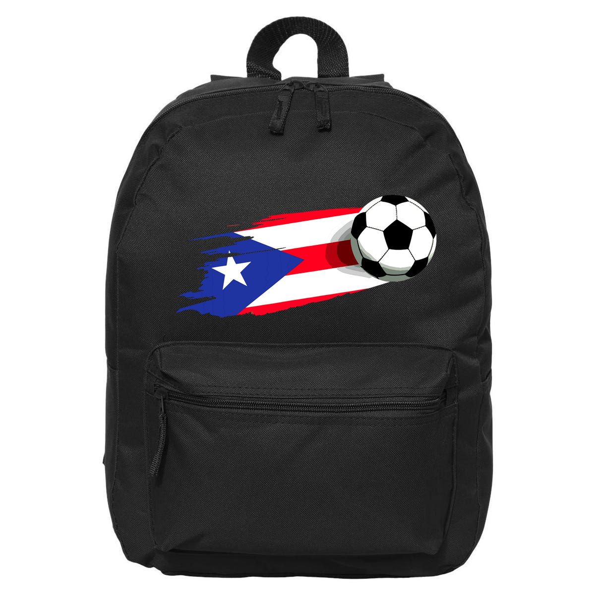 Puerto Rico Flag Jersey Puerto Rico Soccer Team Puerto Rico 16 in Basic Backpack