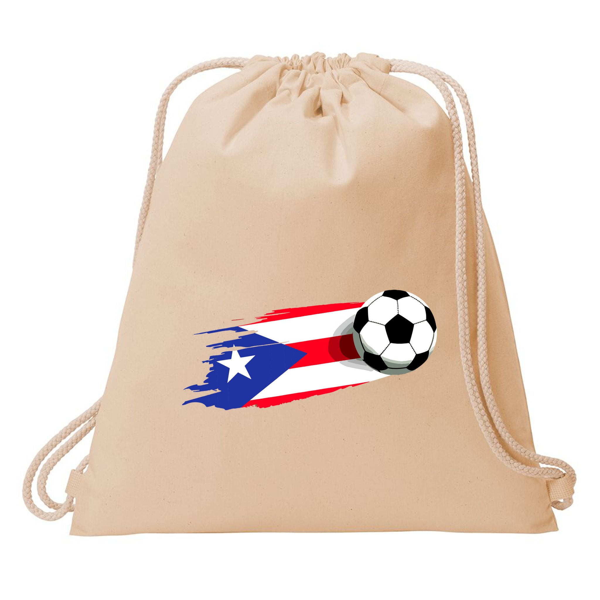 Puerto Rico Flag Jersey Puerto Rico Soccer Team Puerto Rico Drawstring Bag