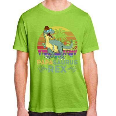 Papasaurus Rex Funny Dad T Adult ChromaSoft Performance T-Shirt