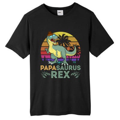 Papasaurus Rex Funny Dad T Tall Fusion ChromaSoft Performance T-Shirt