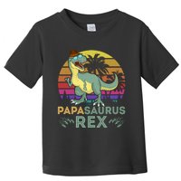 Papasaurus Rex Funny Dad T Toddler T-Shirt