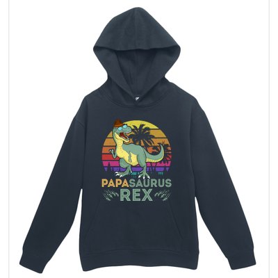 Papasaurus Rex Funny Dad T Urban Pullover Hoodie