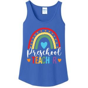 Preschool Rainbow Fun Back To School Preschool PreK Teacher Gift Ladies Essential Tank