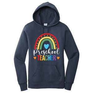 Preschool Rainbow Fun Back To School Preschool PreK Teacher Gift Women's Pullover Hoodie