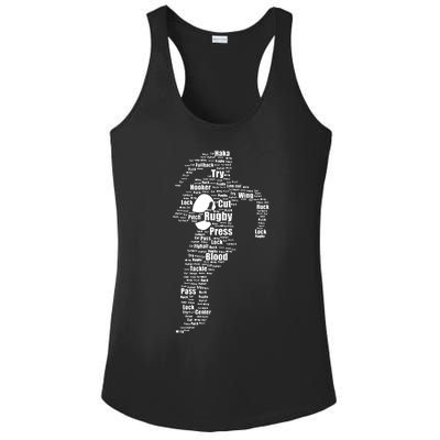 Proud Rugby Girls Gift Women Rugby Player Ladies PosiCharge Competitor Racerback Tank