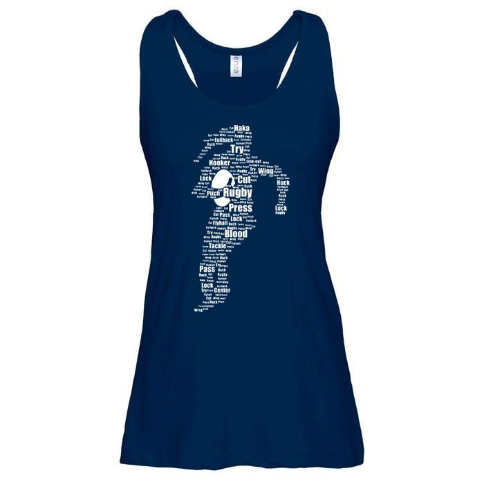 Proud Rugby Girls Gift Women Rugby Player Ladies Essential Flowy Tank