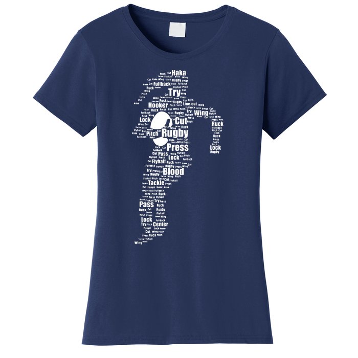 Proud Rugby Girls Gift Women Rugby Player Women's T-Shirt