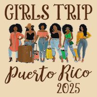 Puerto Rico Girl Trip 2025 Zip Tote Bag