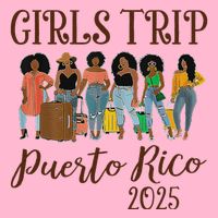 Puerto Rico Girl Trip 2025 Kids Hoodie