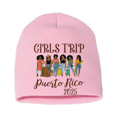 Puerto Rico Girl Trip 2025 Short Acrylic Beanie