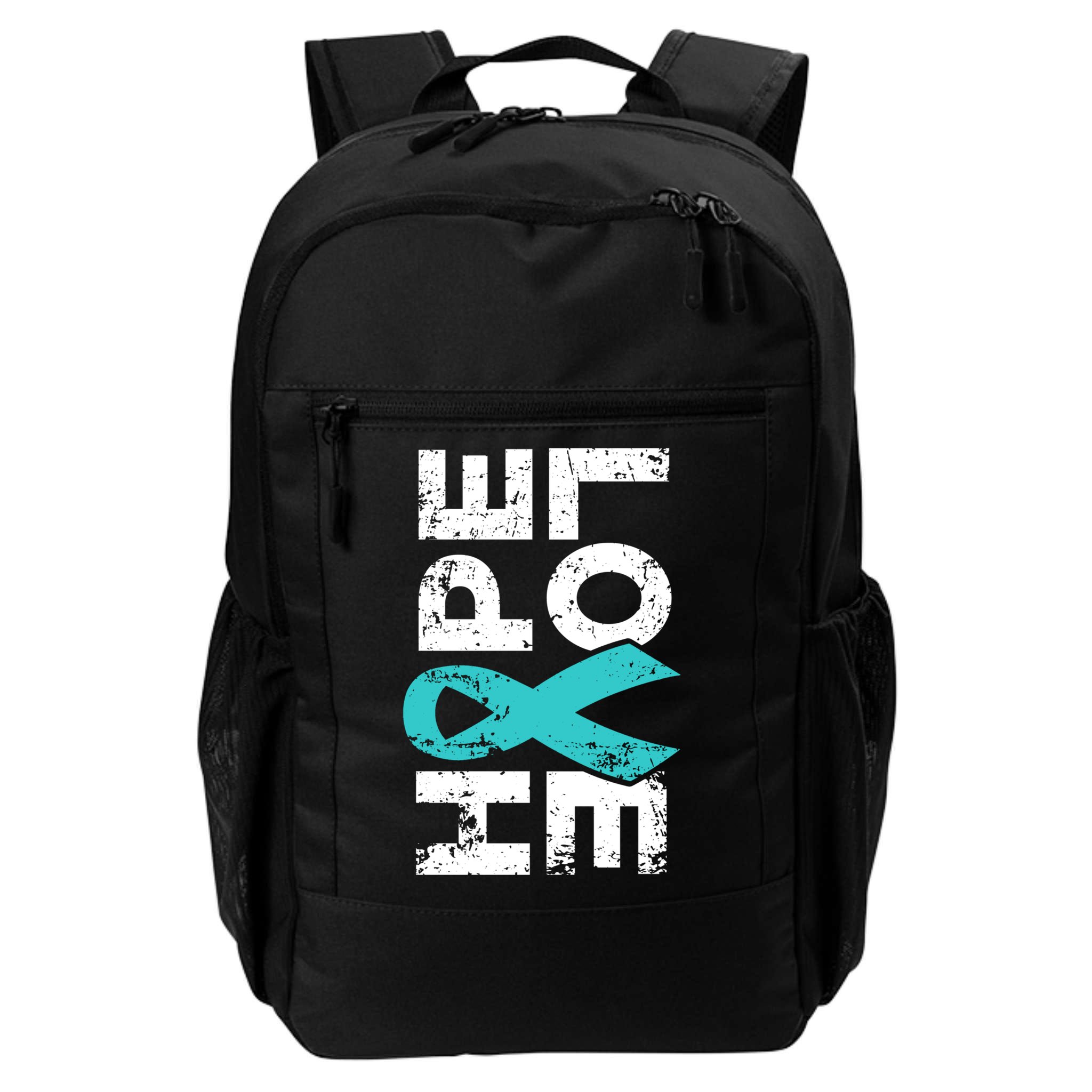 Ptsd Ribbon Great Gift Teal Ribbon Tal Health Awareness Backpack