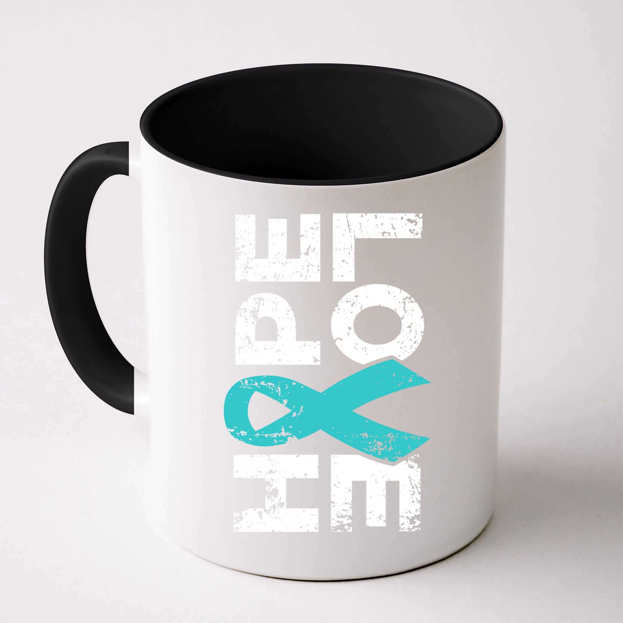 Ptsd Ribbon Great Gift Teal Ribbon Tal Health Awareness Mug