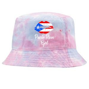 Puerto Rican Girl - Pride Puerto Rico Boricua Girl Lips Tie-Dyed Bucket Hat