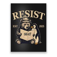 Penguin Resist Graphic Vintage Arctic Protest Poster