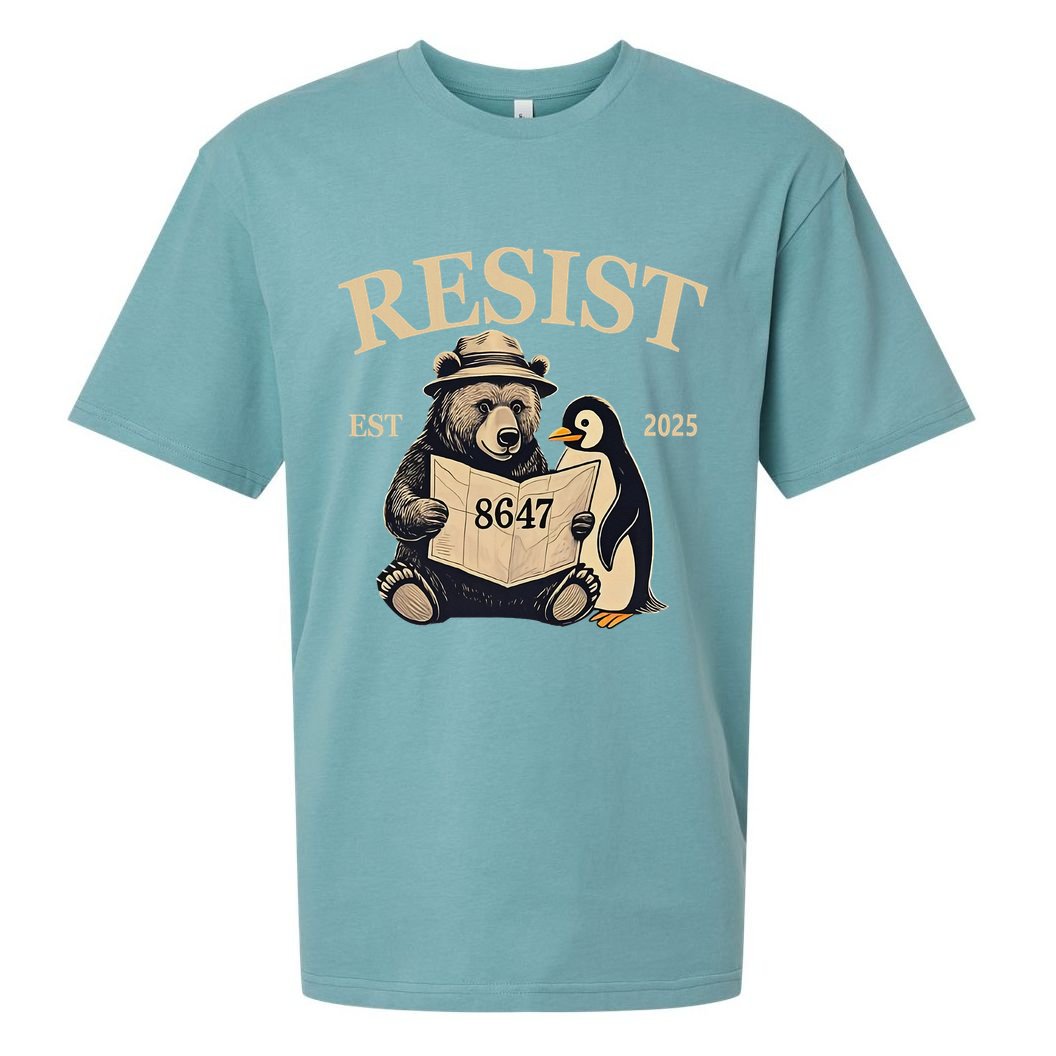 Penguin Resist Graphic Vintage Arctic Protest Sueded Cloud Jersey T-Shirt